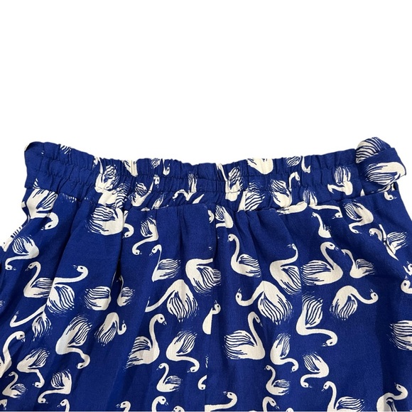 Anthropologie Porridge • Swan Getaway Blue Ivory Tie Waist Slip Skirt - Picture 3 of 8